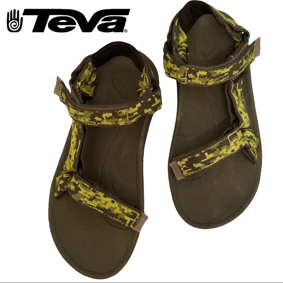 TEVA Hurricane Sport Aztec Sandals womens size 5 lime green rafting hiking - Picture 1 of 8